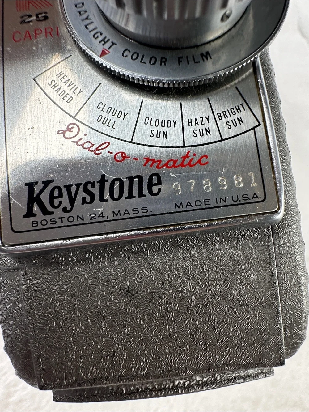 Vintage 8mm Keystone K 25 Capri Dial-O-Matic Movie in Grays